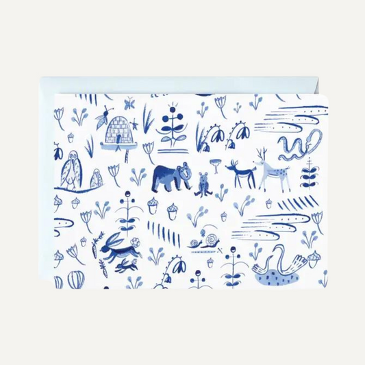 Forest Animal Toile - Notecards