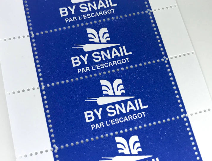 By Snail Lick & Stick Stamps - Blue