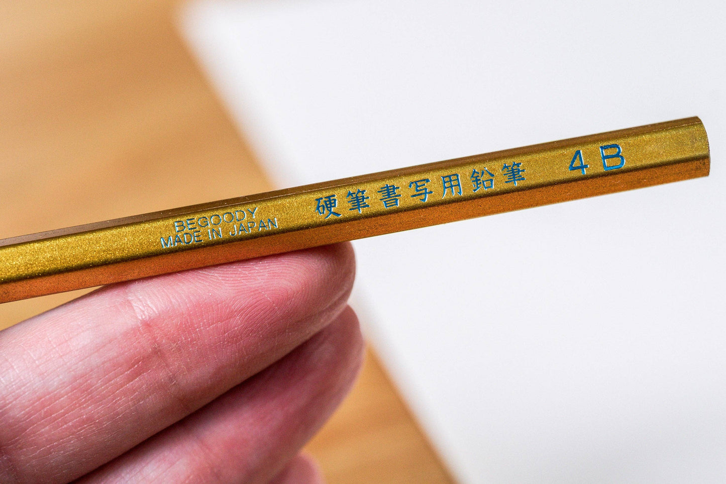 Calligraphy Pencil, 4B, Gold (single)