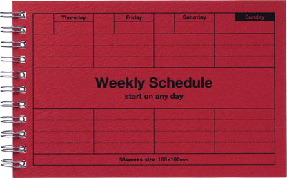 Dayfree Weekly Schedule