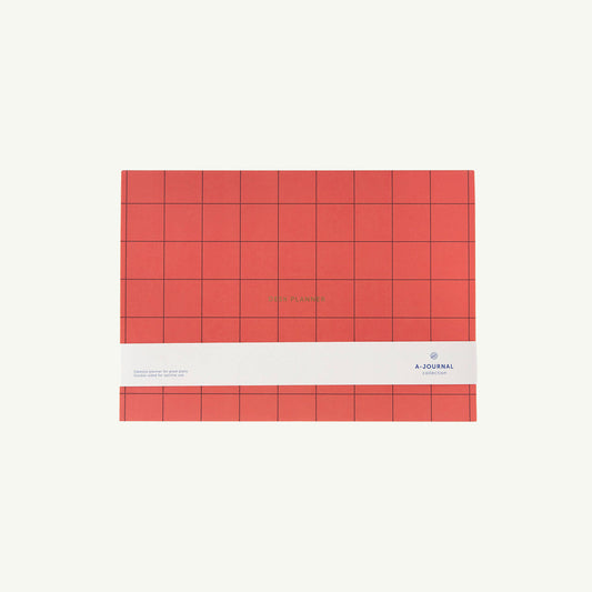 Deskplanner - Checkered Coral
