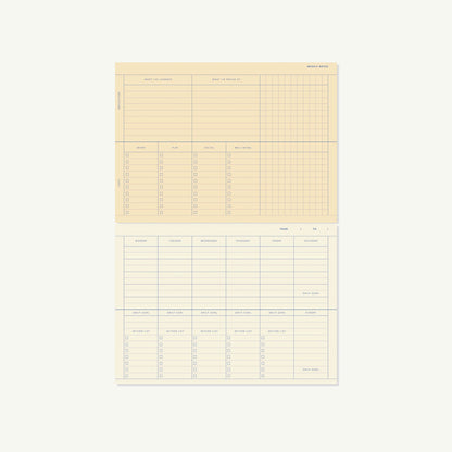 Deskplanner - Checkered Coral