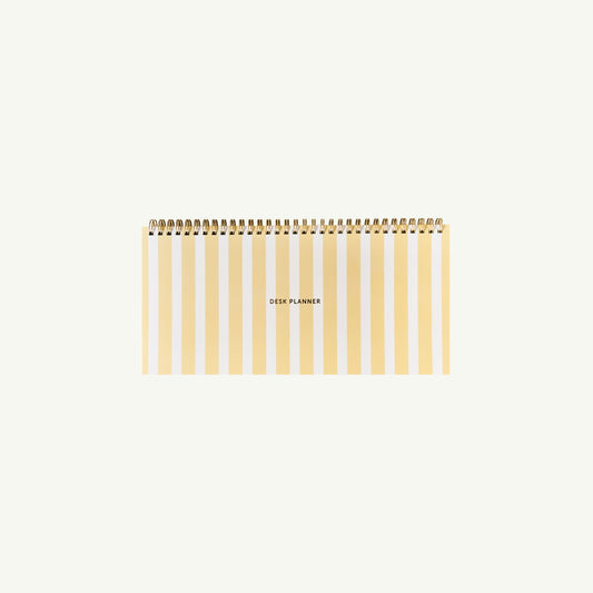 Desk Planner - Stripes Yellow