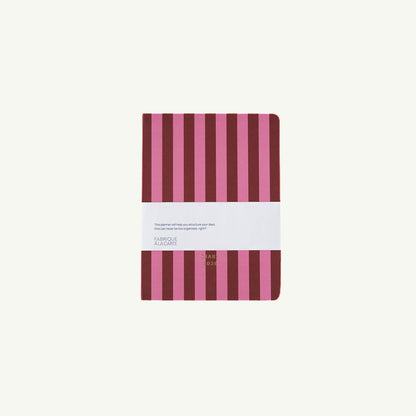 Diary 2026 - Stripes Pink Red