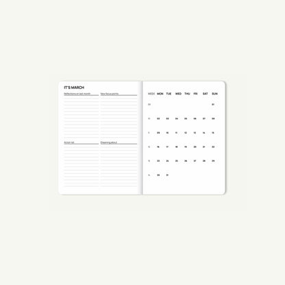 Diary 2026 - Stripes Pink Red