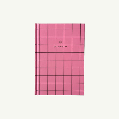 One Line A Day - Pink Checkered