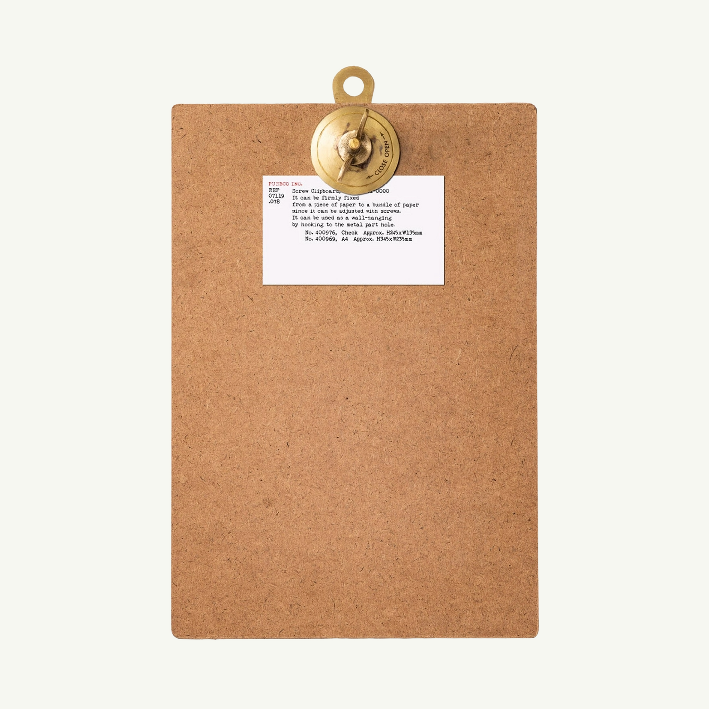 Brass Clipboard