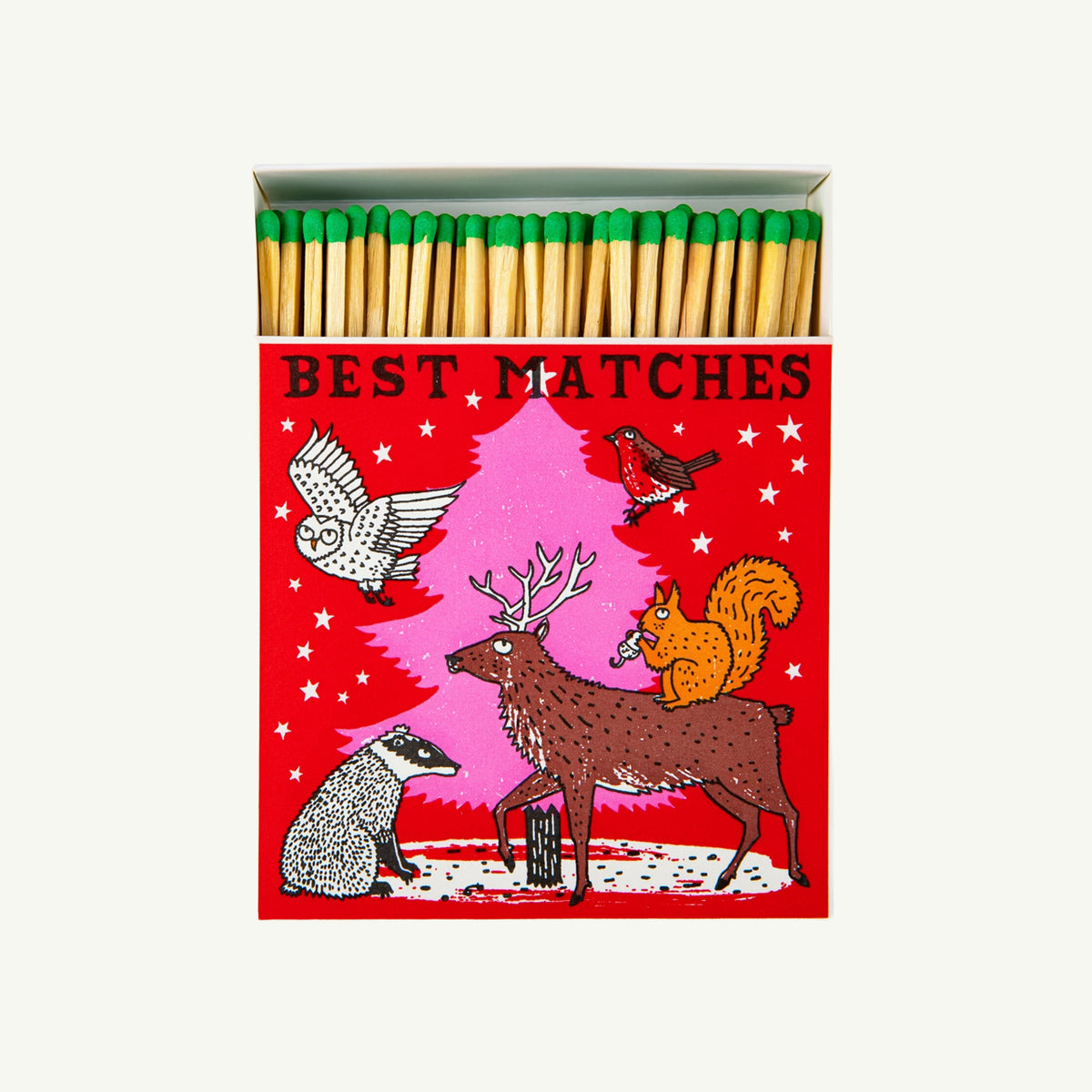 Woodland Christmas Tree Matches