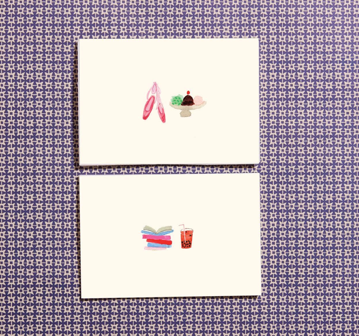 Boba and Books Notecards