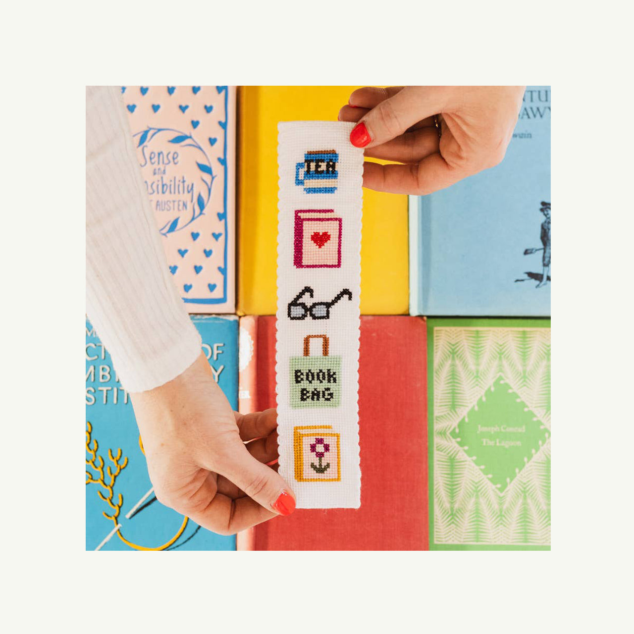 Bookish Counted Cross Stitch Bookmark Kit