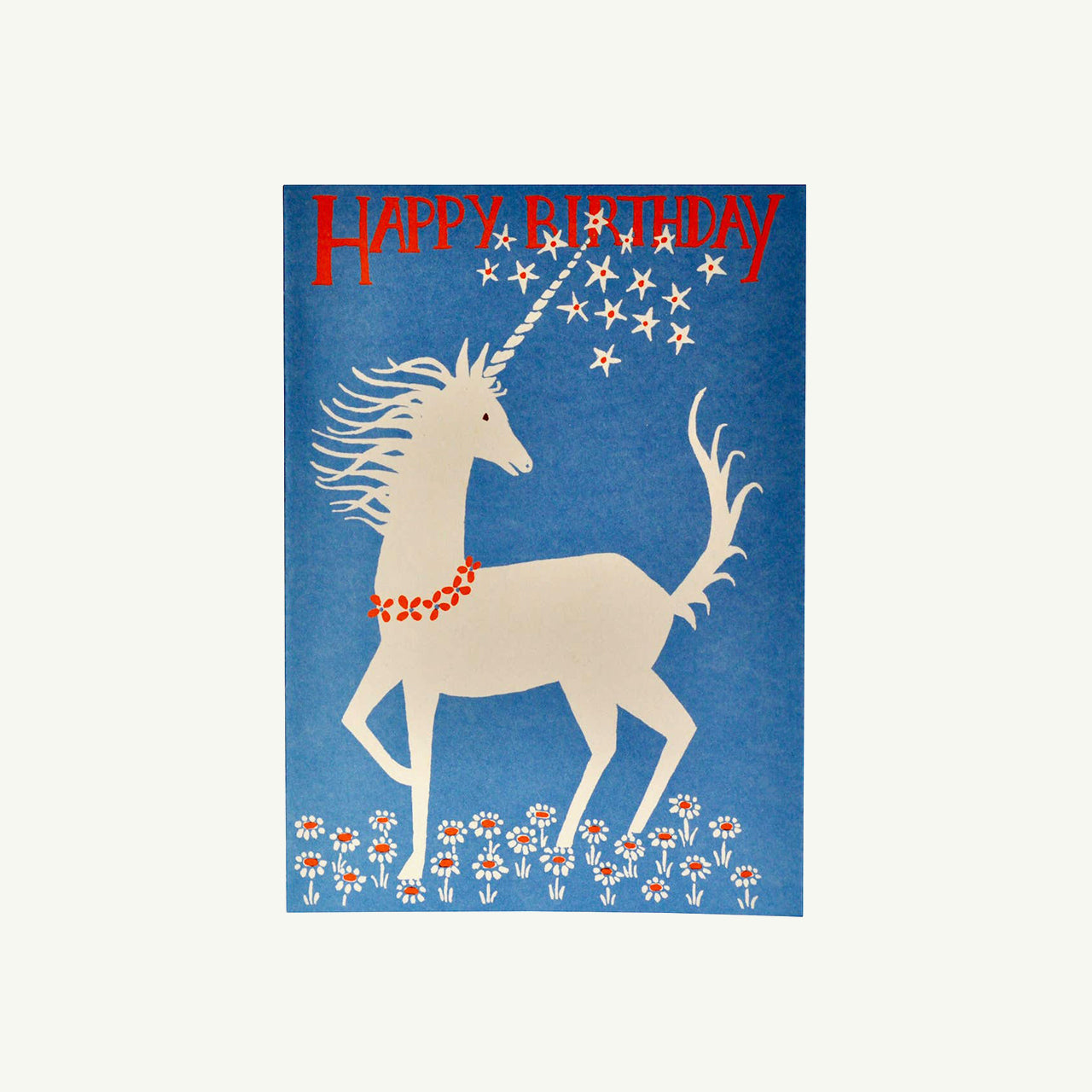 Very Large Card Happy Birthday Unicorn