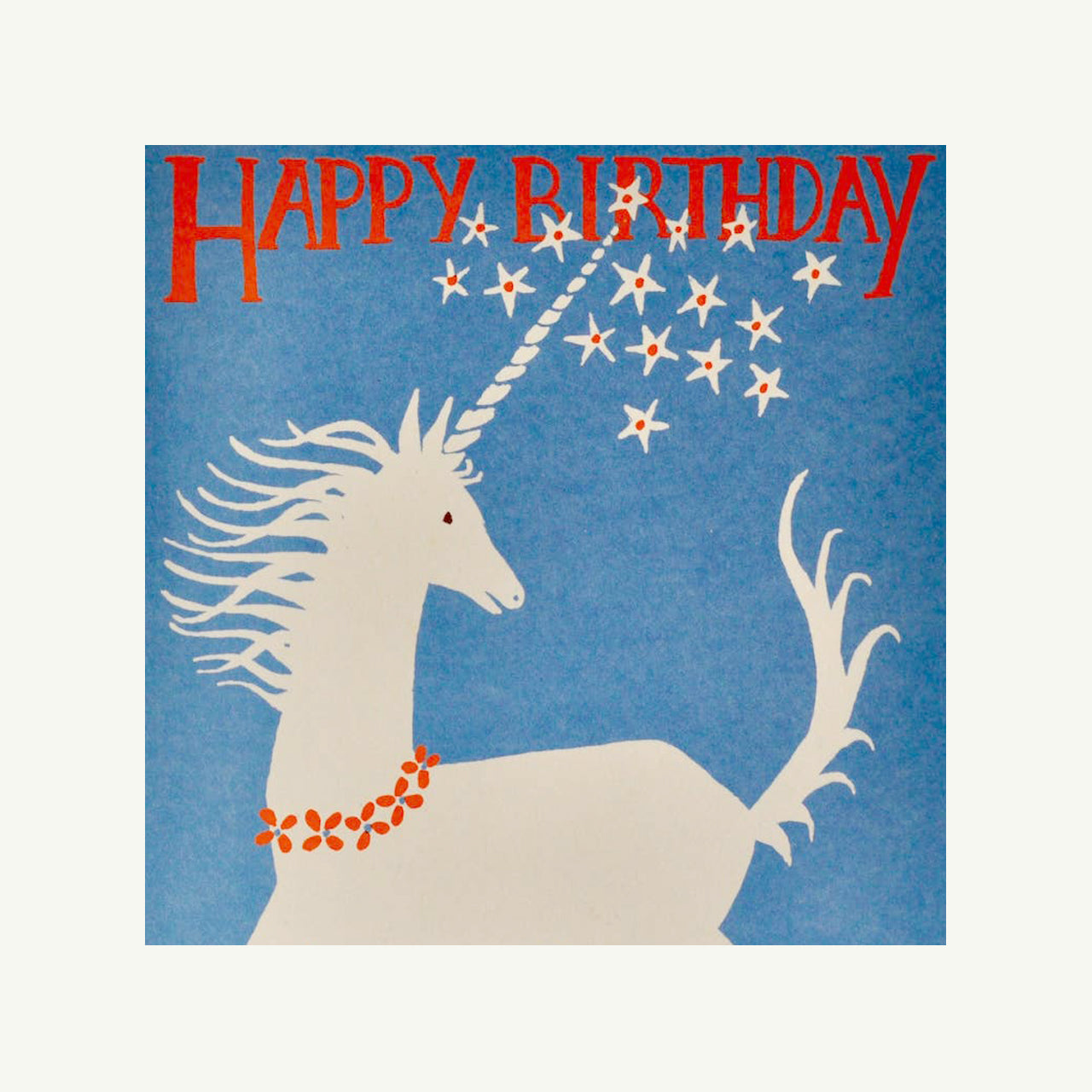 Very Large Card Happy Birthday Unicorn
