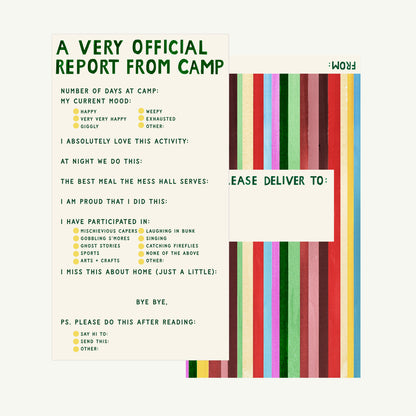 NEW Notes from Camp Stationery Kit