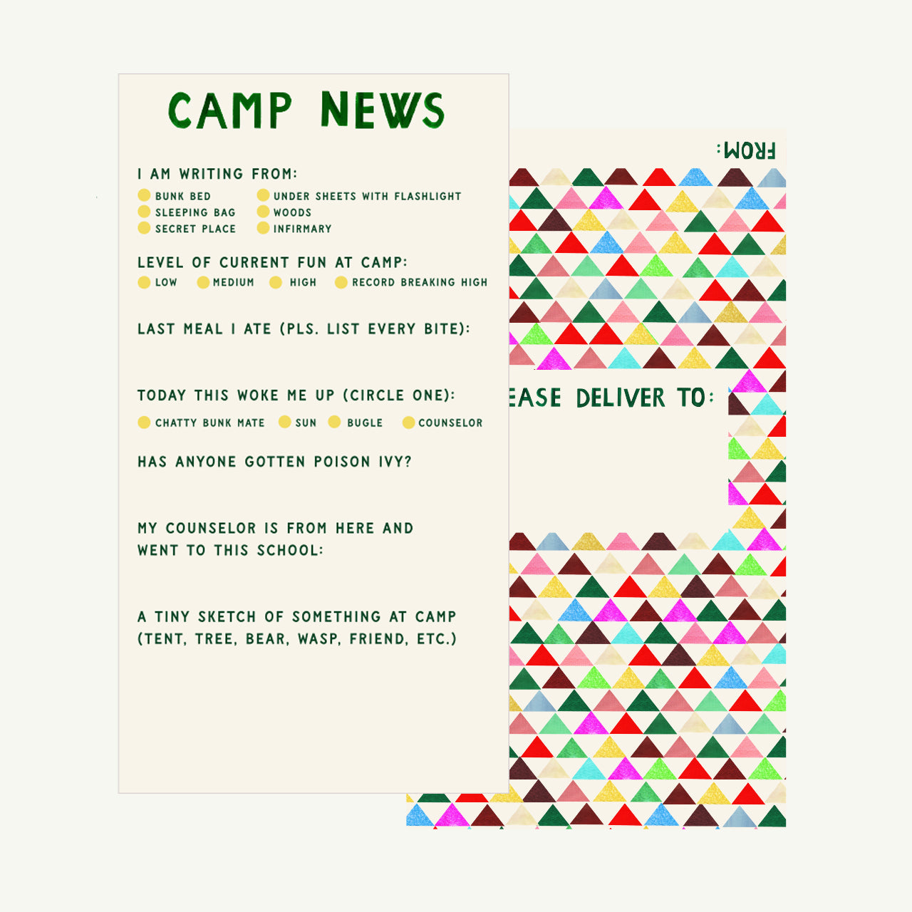 NEW Notes from Camp Stationery Kit