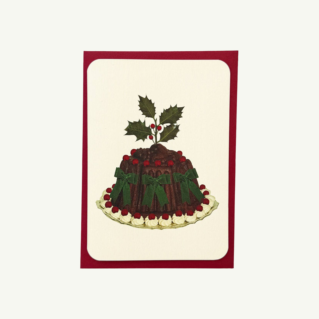 Christmas Plum Puddings Notecard Set