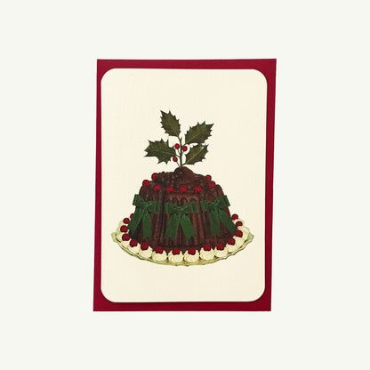 Christmas Plum Puddings Notecard Set