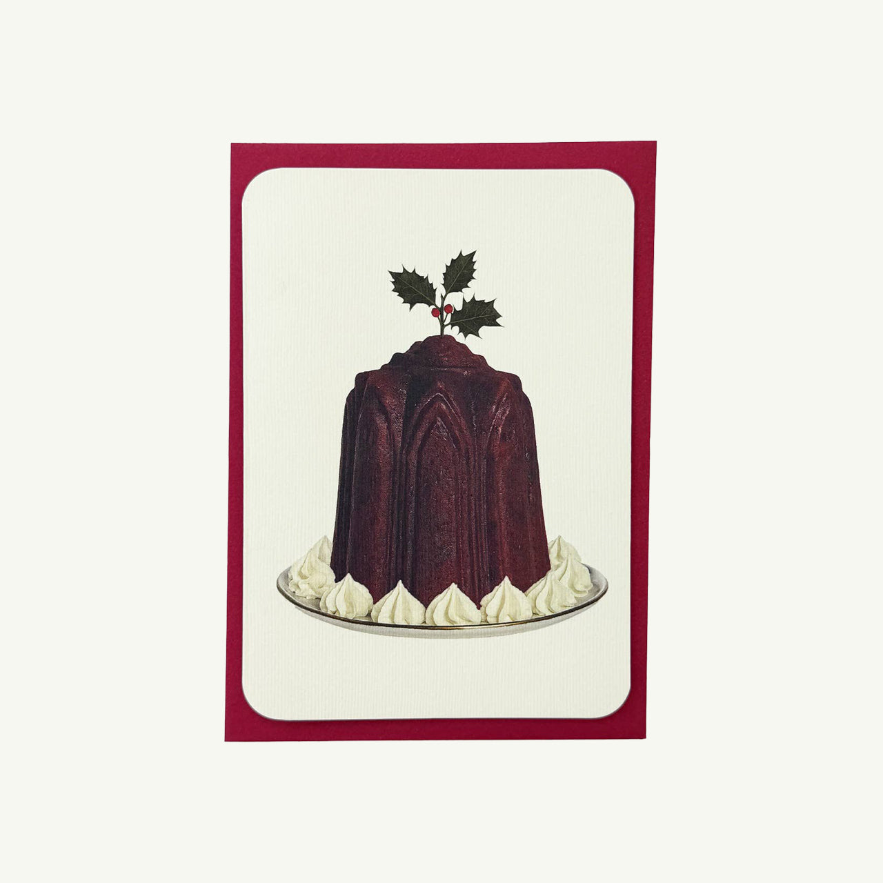 Christmas Plum Puddings Notecard Set