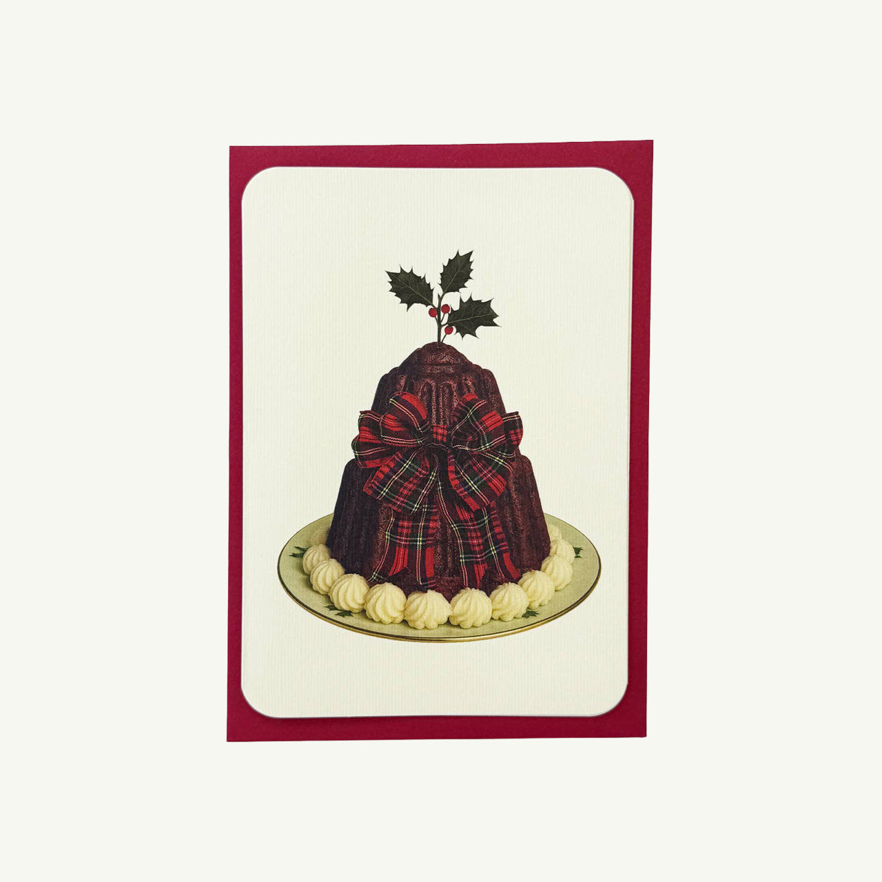 Christmas Plum Puddings Notecard Set