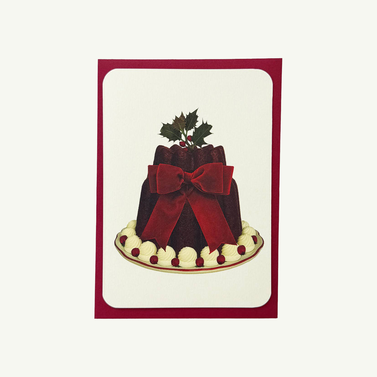 Christmas Plum Puddings Notecard Set