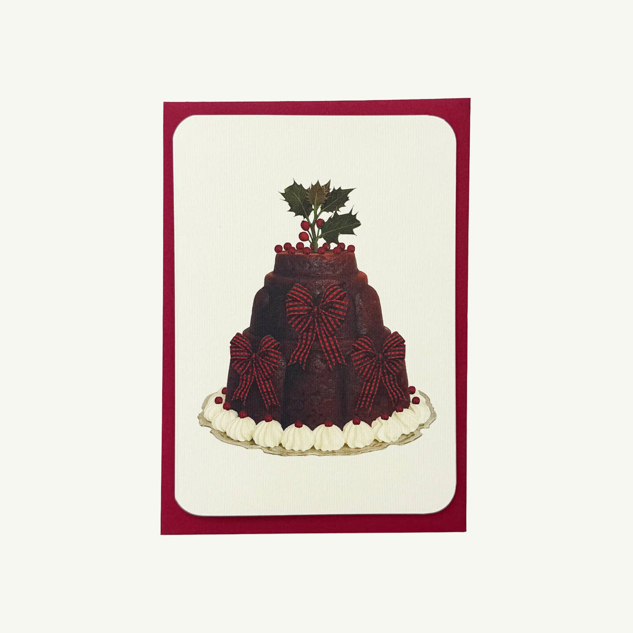 Christmas Plum Puddings Notecard Set