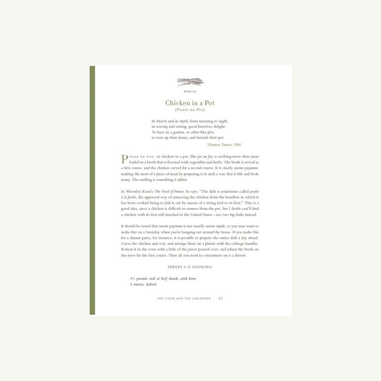 The Cook and the Gardener: Recipes and Writings