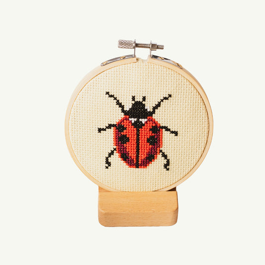 Beginner Ladybird Ladybug Cross Stitch Kit