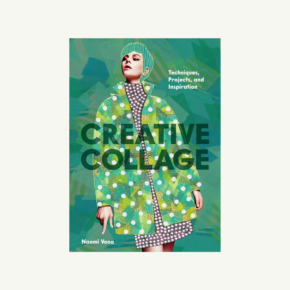 Creative Collage book cover featuring a collage of a woman in a patterned coat.