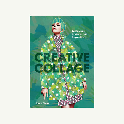Creative Collage book cover featuring a collage of a woman in a patterned coat.