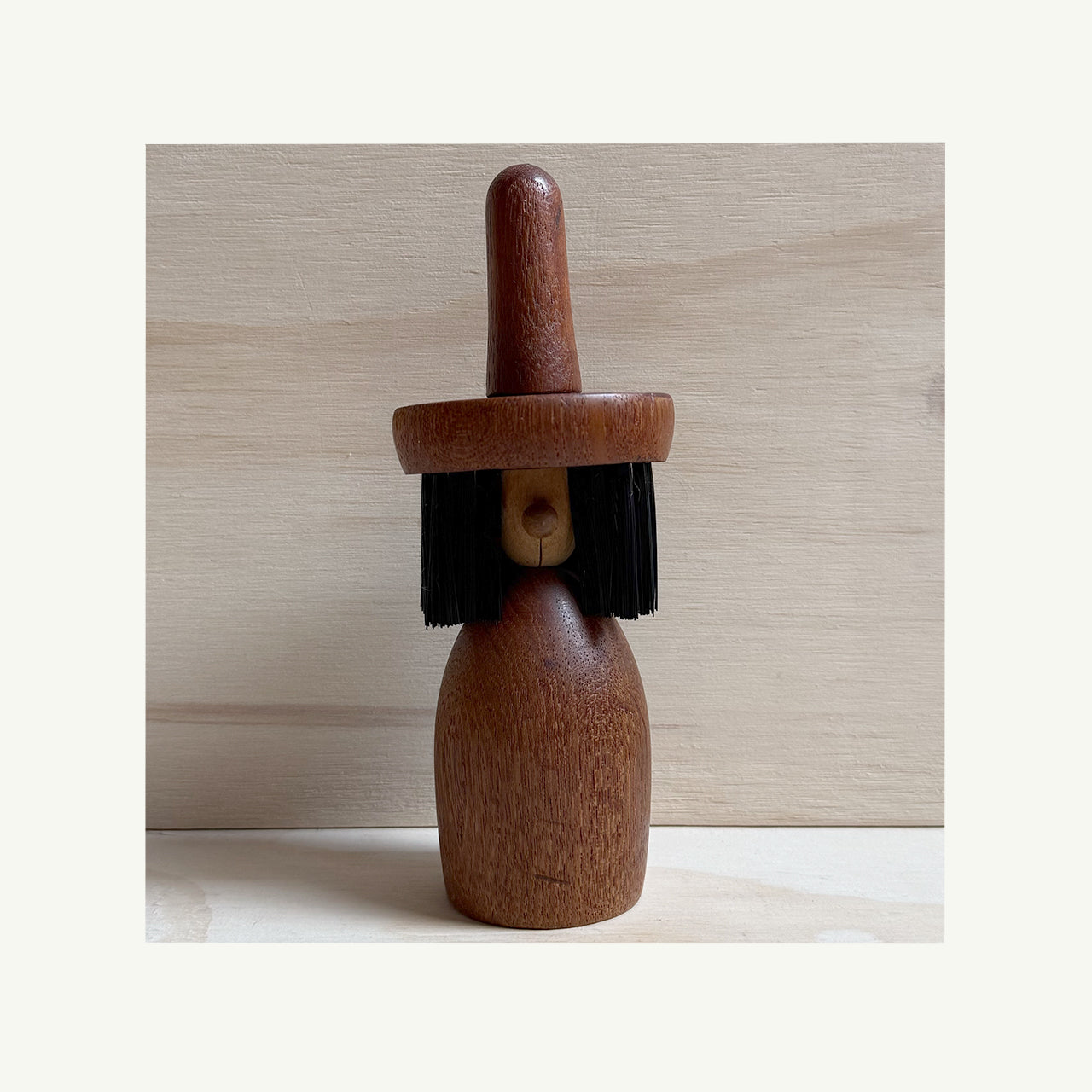 Vintage Danish Teak Wood Desk Brush