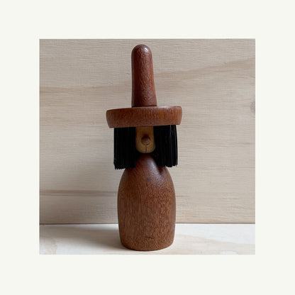 Vintage Danish Teak Wood Desk Brush