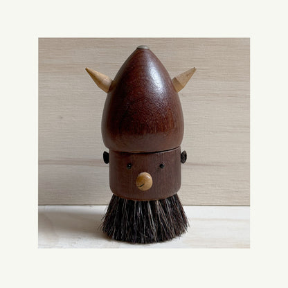 Vintage Danish Teak Wood Desk Brush