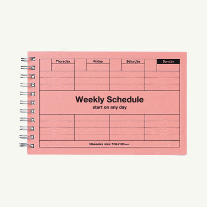Dayfree Weekly Schedule