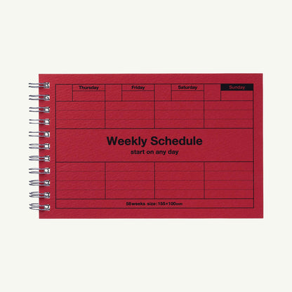 Dayfree Weekly Schedule