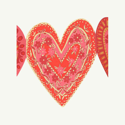 Hearts Concertina Garland
