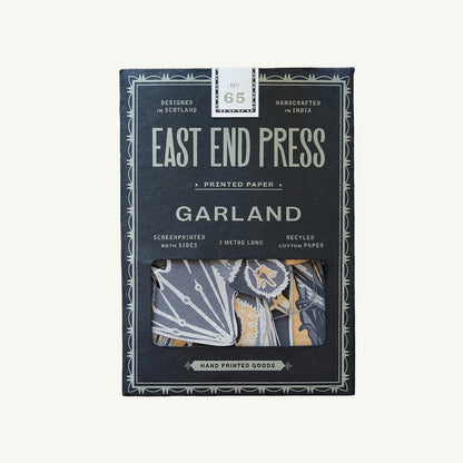 East End Press Bats Sewn Garland, screen printed and made from recycled materials.