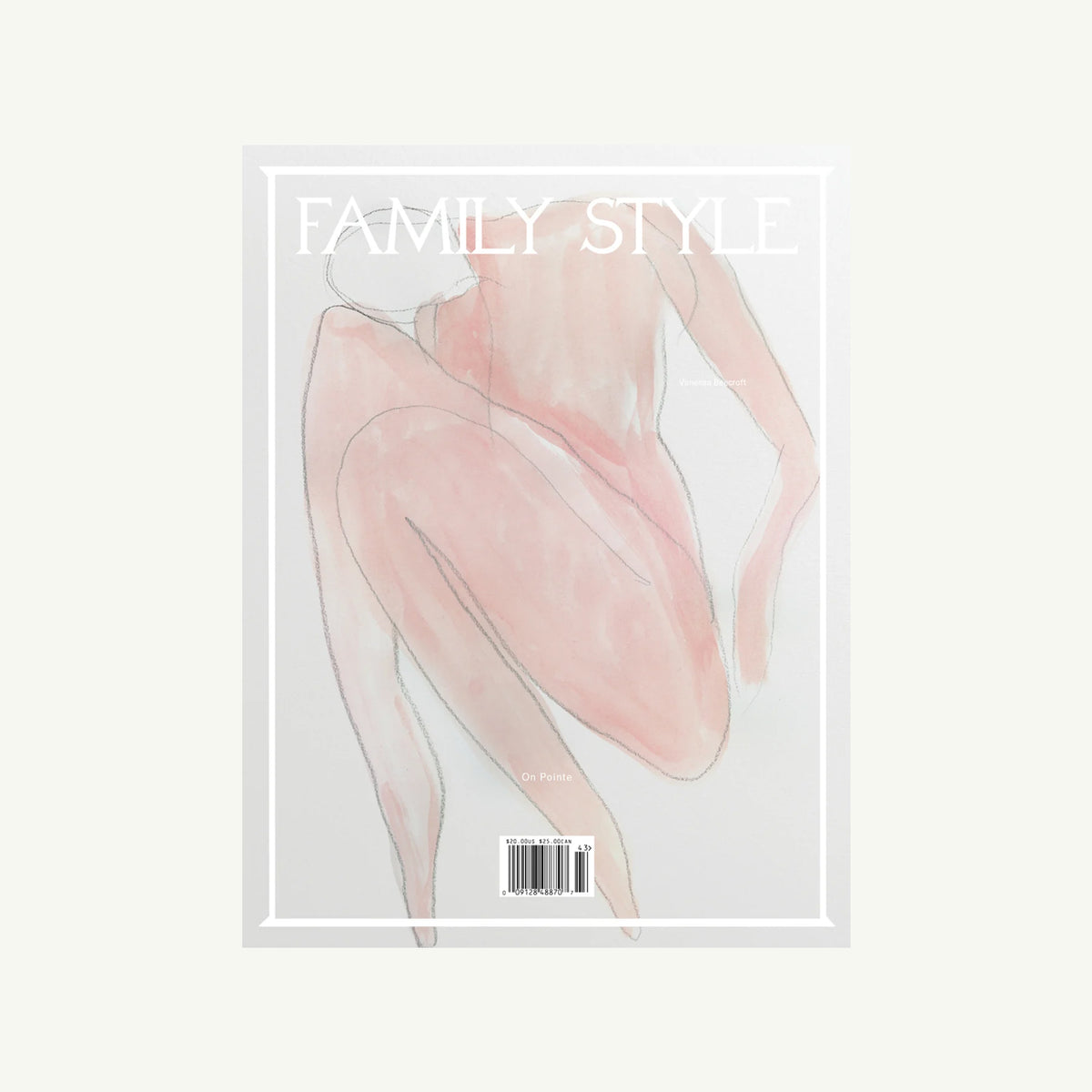 Family Style Magazine cover: abstract nude figure, FAMILY STYLE logo at top.