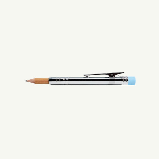 Federal Color Metal Pencil Extender with short pencil, blue eraser, and metal clip shown.