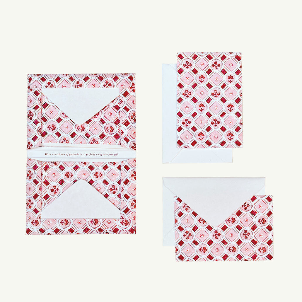 Hand Blocked Notecard Set