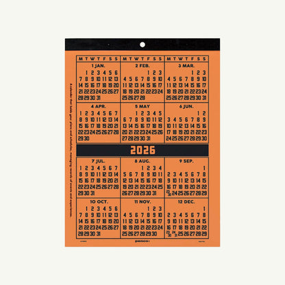 2026 Calendar O/S(penco) / A4