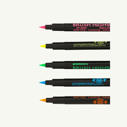 Highlighter Brush Pen Set