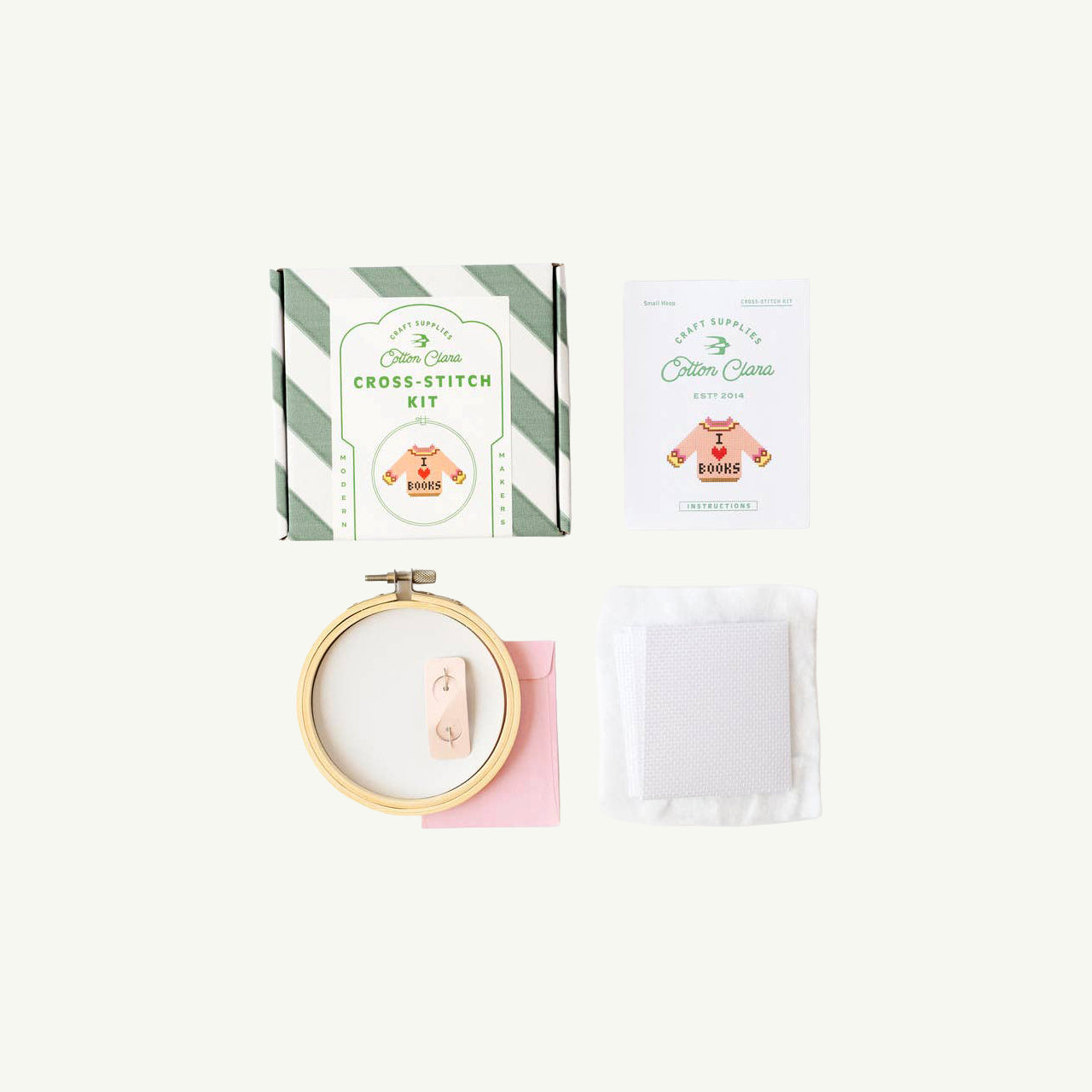 I Love Books Cross Stitch Kit