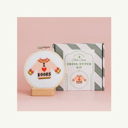 I Love Books Cross Stitch Kit
