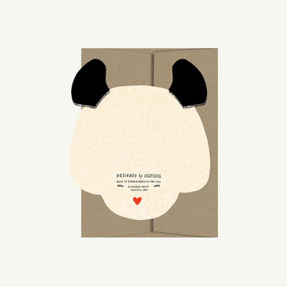 Panda Die Cut Card