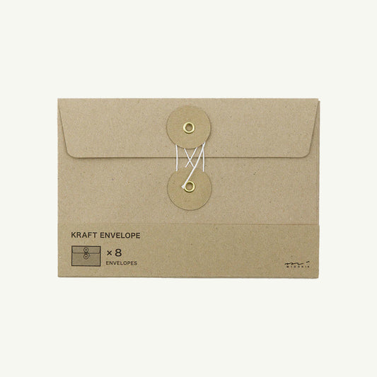 Medium Brown Envelope with String