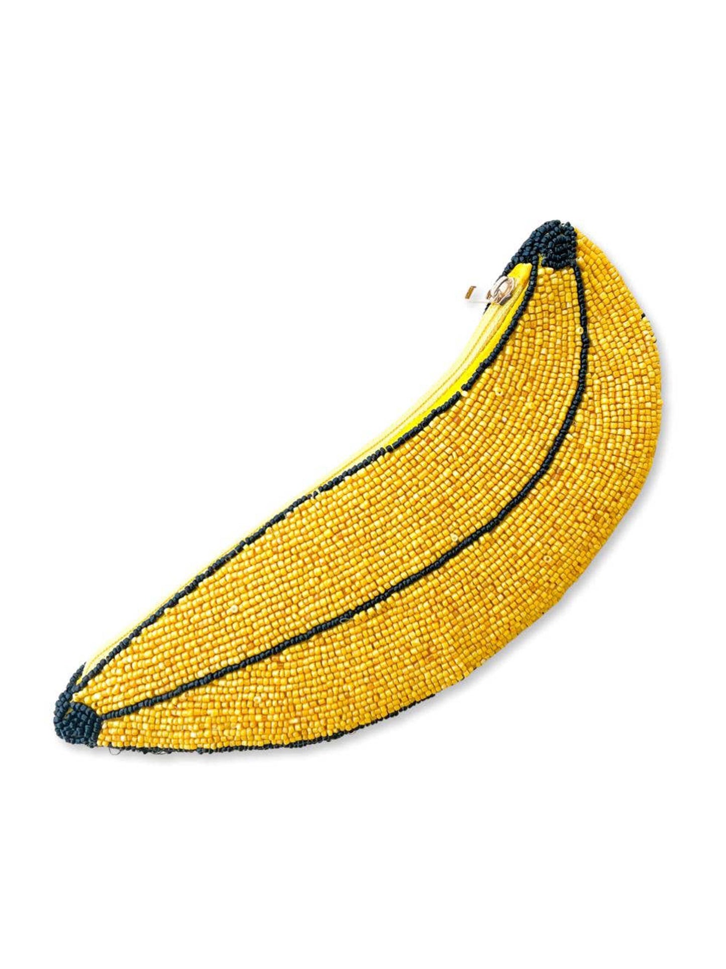 Beaded Banana Pouch