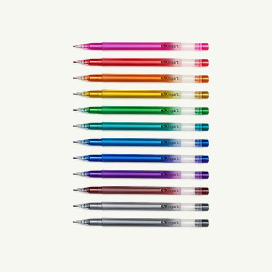 Gel Pens - 12 Metallic Colors