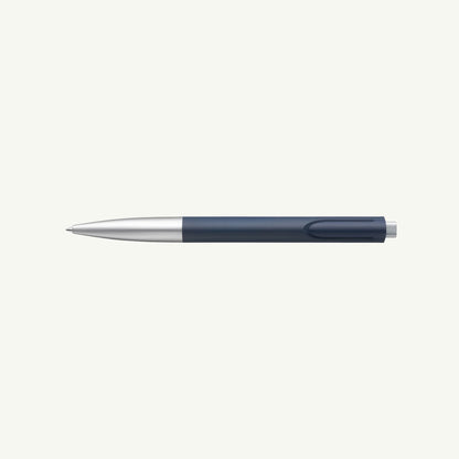 A blue and silver Lamy Noto Ballpoint Pen displayed on a plain white background.