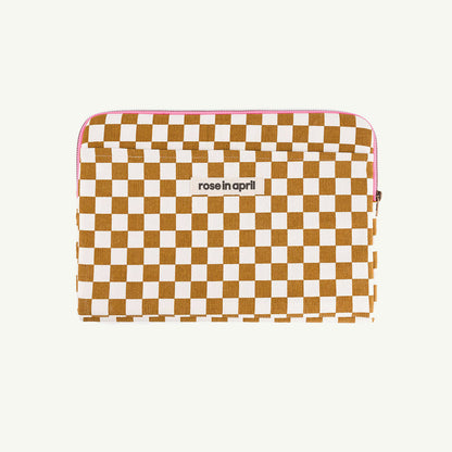 Laptop Sleeve - Caramel Check