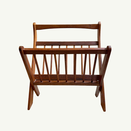 Vintage 1960s Folding Magazine Rack
