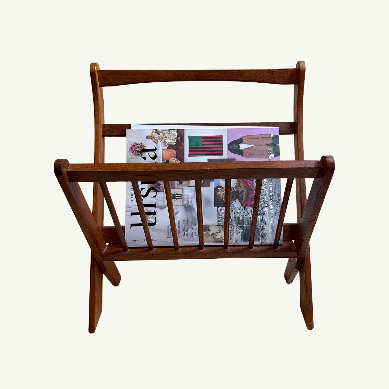 Vintage 1960s Folding Magazine Rack